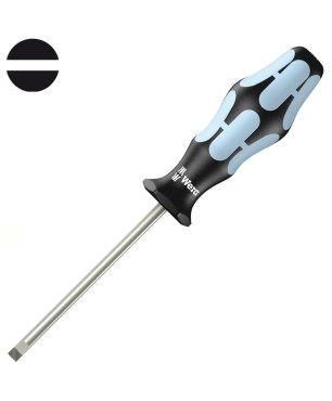 Шлицевая отвертка WERA 3335, нержавеющая сталь, 1.0 x 5.5 x 125 мм, 032004