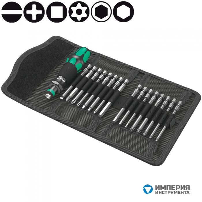 Сумка с насадками WERA Kraftform Kompakt 60 Imperial 051042