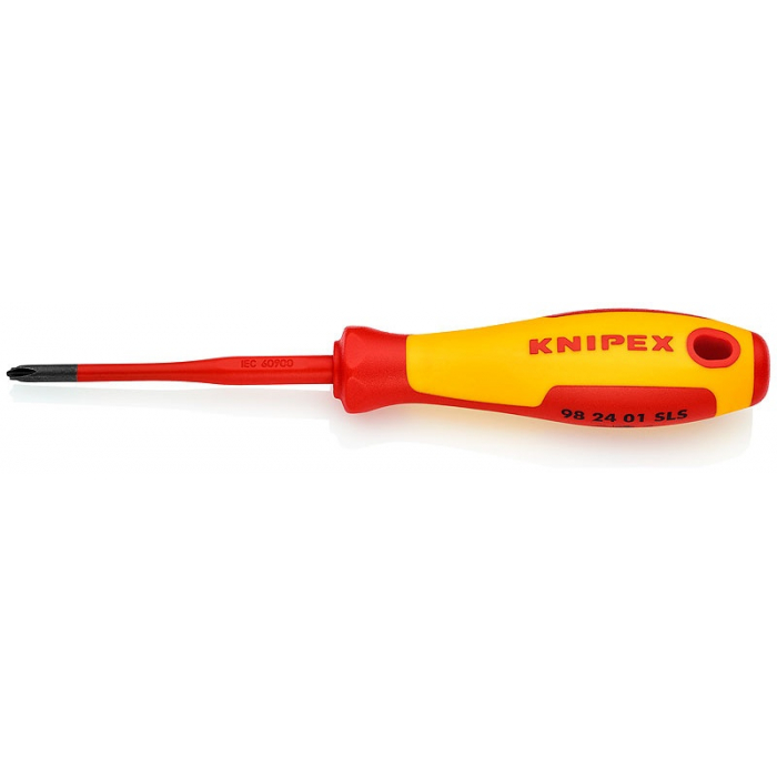 Тонкая отвертка для винтов с шлицем PlusMinus PH KNIPEX KN-982401SLS