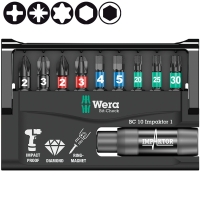 Набор WERA Bit-Check 10 Impaktor 1 057680