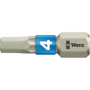 Бита WERA 3840/1 TS шестигранник 4/25 мм, нержавеющая сталь 071074