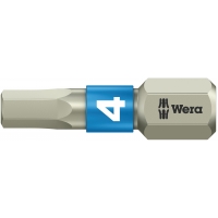 Бита WERA 3840/1 TS шестигранник 4/25 мм, нержавеющая сталь 071074