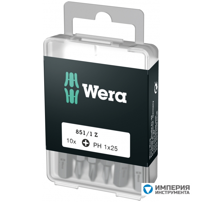 Биты WERA 851/1 Z DIY 10 шт. PH1 072400