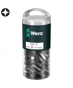 Биты WERA 855/1 Z DIY 100 PZ 2 x 100 шт. 072444