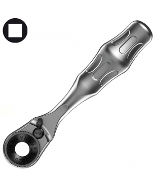 Трещотка WERA Zyklop Mini 1 с насадкой 8001 A &frac14;" SB с приводом &frac14;" 0732302100000000043