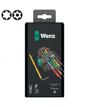 Набор Г-образных ключей WERA 967 SPKL/9 TORX&reg; BO Multicolour BlackLaser 073599