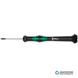 Отвертка крестовая Phillips WERA Kraftform Micro 2050 PH для электроники PH 000 345290