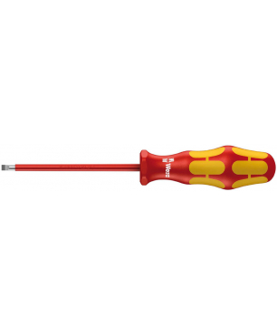 Отвертка диэлектрическая шлицевая WERA Kraftform Plus 160 i VDE, 1.0x5.5x125 мм, 006120