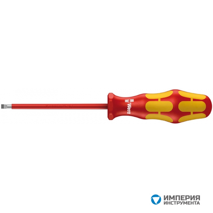 Отвертка диэлектрическая шлицевая WERA Kraftform Plus 160 i VDE, 1.2x6.5x150 мм, 006125