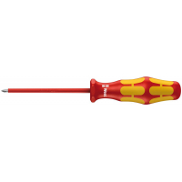 Отвертка диэлектрическая крестовая Phillips WERA Kraftform Plus 162 i VDE, PH 1 / 80 мм, 006152