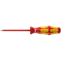 Отвертка диэлектрическая крестовая Phillips WERA Kraftform Plus 162 i VDE, PH 2 / 100 мм, 006154