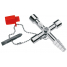 Ключ для электрошкафов профессиональный для распространенных систем запирания KNIPEX KN-001104