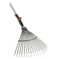 Комплект Gardena: грабли веерные + рукоятка деревянная 130 см