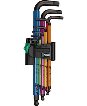 Набор Г-образных ключей, метрических WERA 950 SPKL/9 SM N Multicolour BlackLaser 022089