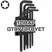 Набор Г-образных ключей с фиксирующей функцией WERA 967 L/9 TORX&reg; HF BlackLaser 024244