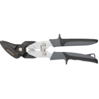 Ножницы по металлу GROSS "PIRANHA", усиленные, 255 мм, прямой и левый рез, сталь СrMo, двухкомпонентные рукоятки