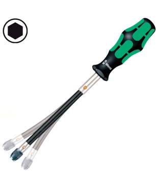 Ручка-держатель насадок с гибким стержнем WERA 392 028160
