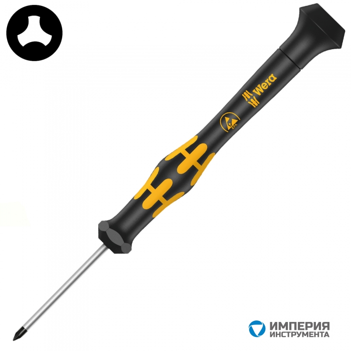 Отвертка Microstix WERA 1572 ESD Kraftform Micro #00 030081