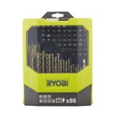 Набор сверл и бит 86 предметов Ryobi RAK86MiXC (Уценка)