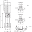 Вертикальный многоступенчатый насос Wilo Multivert MVI 805 (3~400 V, EPDM, PN 16)