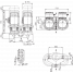 Циркуляционный насос с сухим ротором в исполнении Inline с фланцевым соединением Wilo CronoTwin-DL-E 100/220-5,5/4-R1