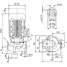 Циркуляционный насос с сухим ротором в исполнении Inline с фланцевым соединением Wilo VeroLine-IPL 32/135-1,1/2