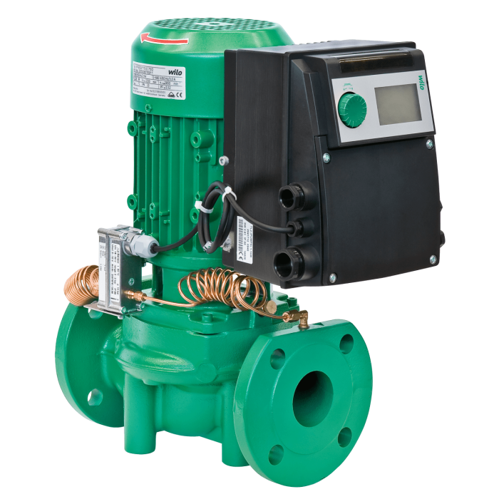 Циркуляционный насос с сухим ротором в исполнении Inline с фланцевым соединением Wilo VeroLine-IP-E 40/120-1,5/2