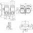 Циркуляционный насос с сухим ротором в исполнении Inline с фланцевым соединением Wilo CronoTwin-DL-E 40/200-7,5/2