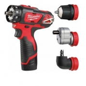 Аккумуляторная многофункциональная дрель-шуруповерт Milwaukee M12 BDDXKIT-202C
