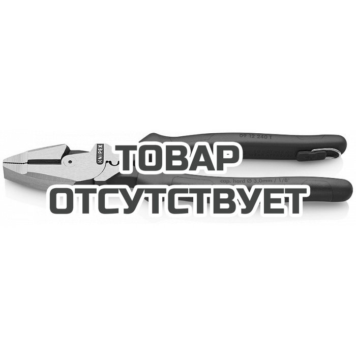 Плоскогубцы электромонтера со страховочным креплением KNIPEX KN-0912240T