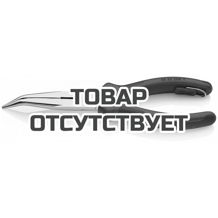 Плоские круглогубцы с режущими кромками со страховочным креплением KNIPEX KN-2625200T