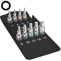 Набор отверточных головок Zyklop, для внутреннего шестигранника, с фиксирующей функцией WERA 8740 C HF 1 004201