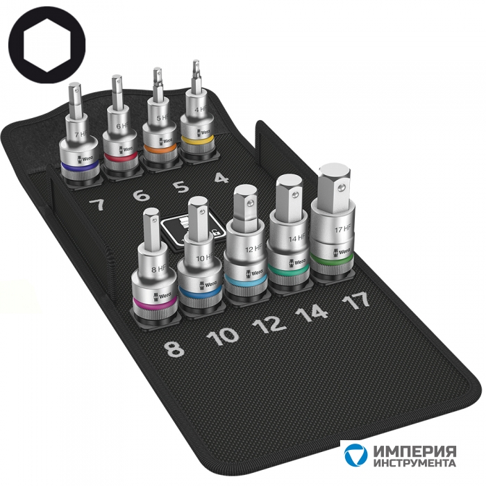 Набор отверточных головок Zyklop, для внутреннего шестигранника, с фиксирующей функцией WERA 8740 C HF 1 004201