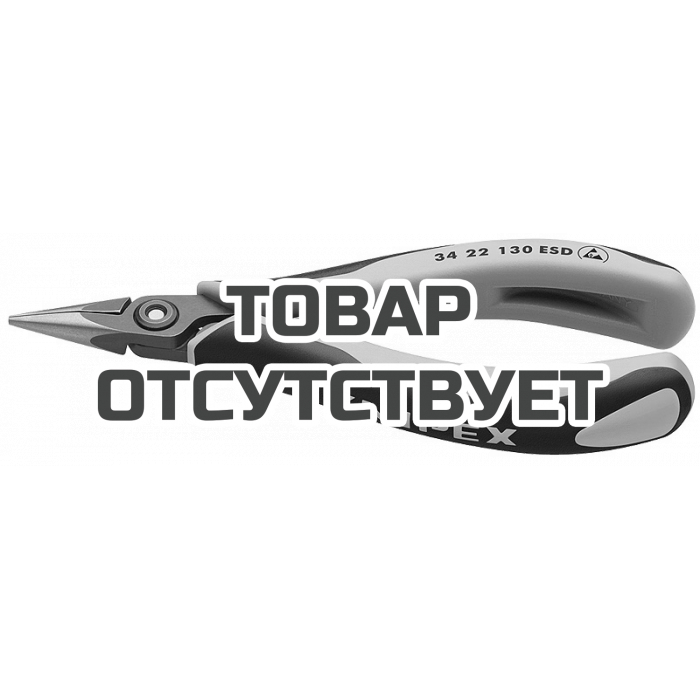 Прецизионные плоскогубцы захватные для электроники антистатические KNIPEX KN-3422130ESD
