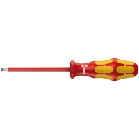 Отвертка диэлектрическая шлицевая WERA Kraftform Plus 160 i VDE, 1.6x8.0x200 мм, 006135