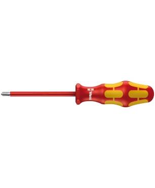 Отвертка диэлектрическая Phillips/шлиц WERA Kraftform Plus 162 i PH/S VDE, #2 / 100 мм, 006381
