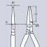 Клещи захватные с пластмассовыми ручками для точной механики KNIPEX KN-3731125