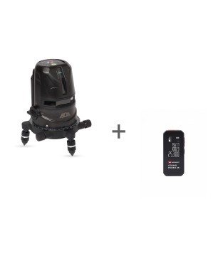 Уровень лазерный ADA 2D Basic Level + Лазерная рулетка ADA COSMO MICRO 25 в подарок!