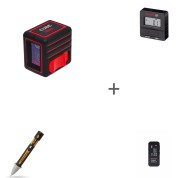 Уровень лазерный ADA Cube Mini Basic Edition + Уровень электронный ProDigit RUMB + Лазерная рулетка А00670 + Детектор напряжения ADA ZАС 1000 в подарок!