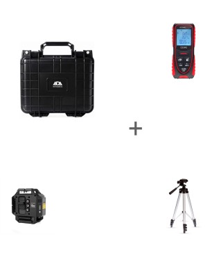 Лазерный уровень профессиональный ADA LaserTANK 3-360 GREEN Zero Edition  + Рулетка лазерная ADA COSMO 70 + Штатив Фото/Видео ADA DIGIT 130 + Высокопрочный противоударный герметичный кейс ADA HARD CASE 12500  в подарок!