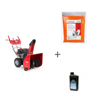 Снегоуборщик бензиновый GEOS Arctic Line 620 E + чехол RS-4112O + масло 5W30 SL/CF 1л в подарок