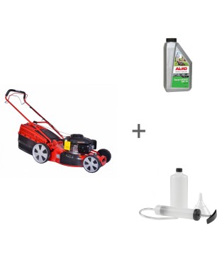Газонокосилка бензиновая AL-KO GEOS Comfort 51 SP-L Plus + масло + набор сервисный в подарок