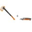 Топор-колун Fiskars XL, X25 + Нож строительный CarbonMax 18 мм