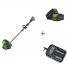 Аккумуляторная снегоуборочная лопата Greenworks GD40SS2+ Аккумулятор G-MAX G40B4 + Зарядное устройство-слайдер G40UCM2M