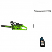 Цепная пила аккумуляторная GREENWORKS GD40CS20XK4 40V c 1хАКБ 4 Ач И ЗУ + цепь + масло для цепи в подарок!