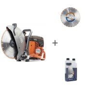 Бензорез Husqvarna K 770/14 + диск алмазный Husqvarna Tacti-Cut + масло HP Husqvarna 1 л с дозатором в подарок!