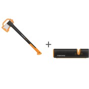 Топор-колун Fiskars L, X21 + Точилка Xsharp™