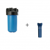 Корпус Big Blue 10, 1 (с кронштейном, без ниппелей) для холодной воды + Чехол TermoZont BB 10 для корпуса картриджного фильтра