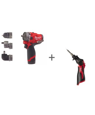 Аккумуляторная ударная дрель субкомпактная Milwaukee M12 FUEL FPDXKIT-202X + Аккумуляторный паяльник Milwaukee M12 SI-0 в подарок! Аккумуляторная ударная дрель субкомпактная Milwaukee M12 FUEL FPDXKIT-202X + Аккумуляторный паяльник Milwaukee M12 SI-0 в подарок!