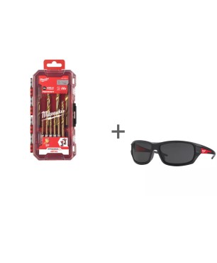Набор сверл по металлу Milwaukee RedHEX&trade; + Очки защитные в подарок!